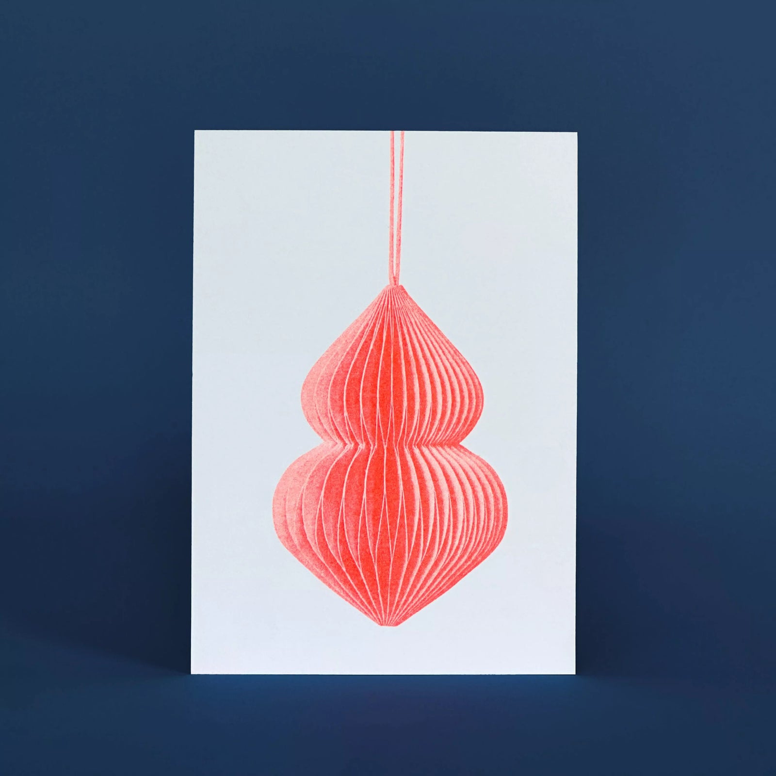 Risograph postcard | Jewelry Orange