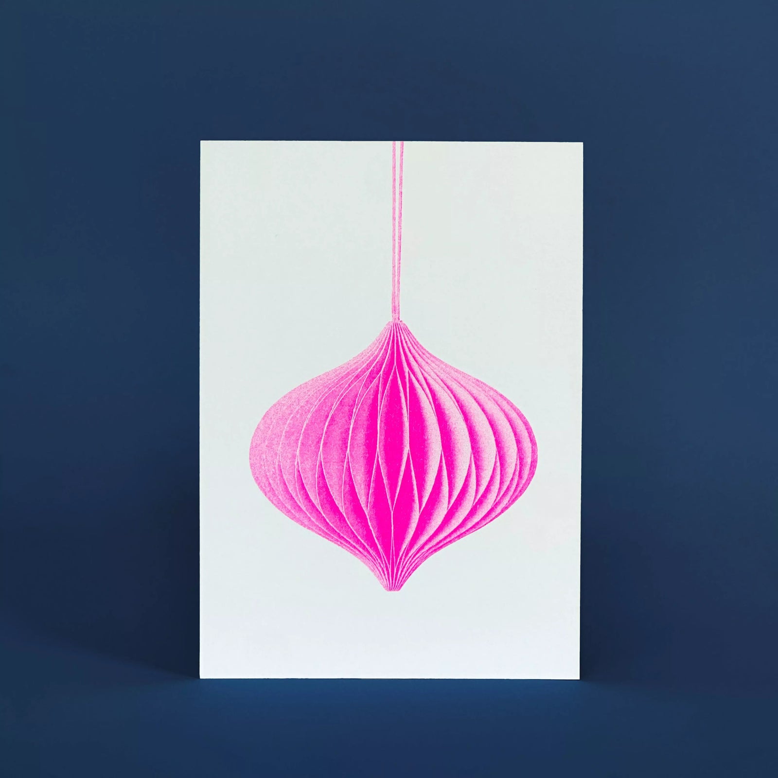 Risograph postcard | Jewelry Pink