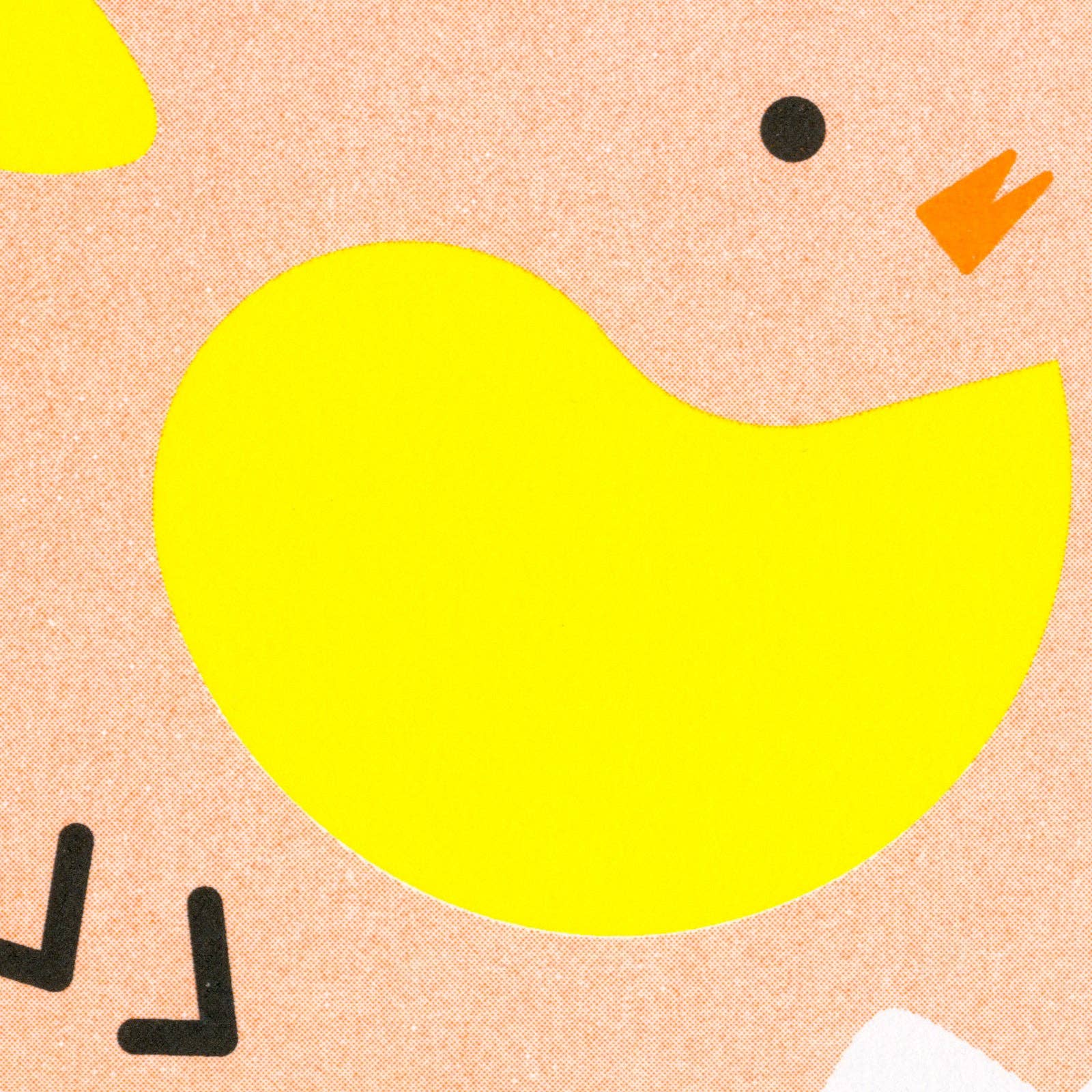 Risography Postcard | Easter Chaos Chick