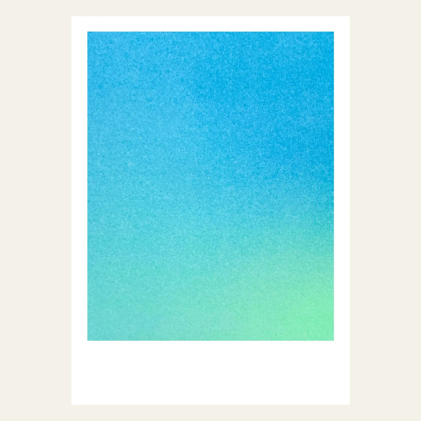 Risography postcard | Feeling Aqua