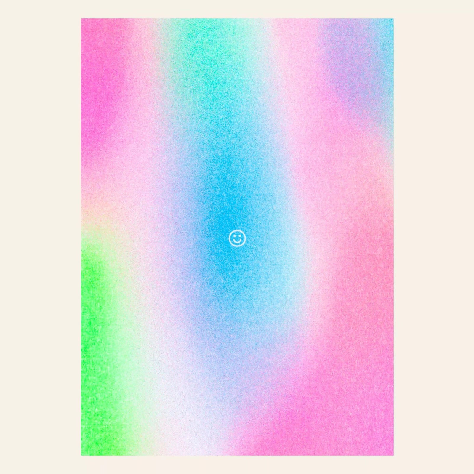 Risography postcard | Smiley  😊