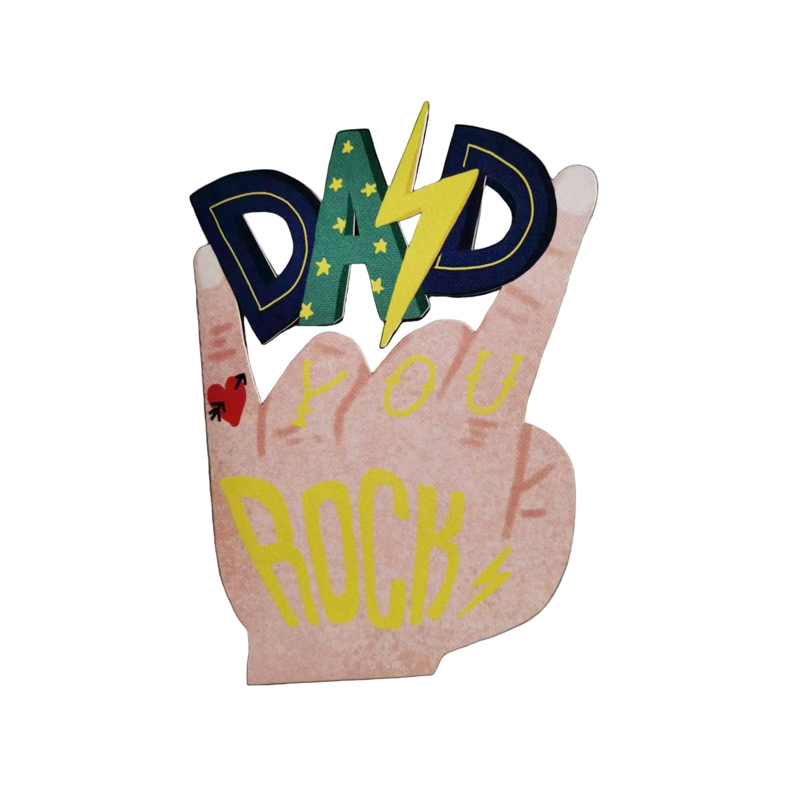Rocker Dad | Cutout Card