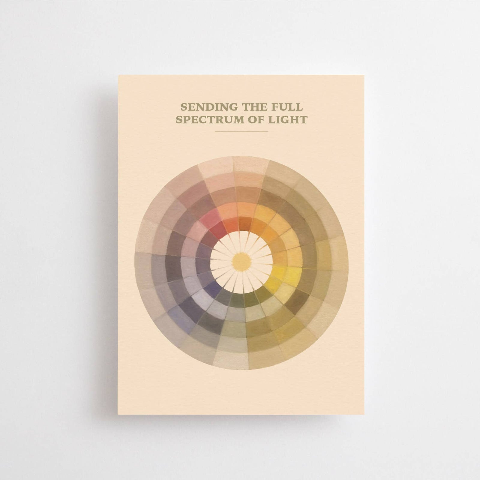 SENDING THE FULL SPECTRUM OF LIGHT | POSTCARD