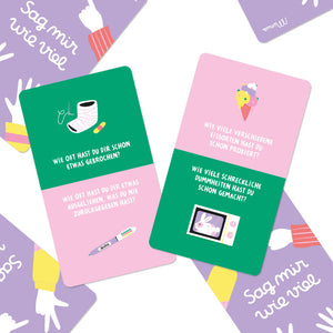 Sag mir wie viel Card Game