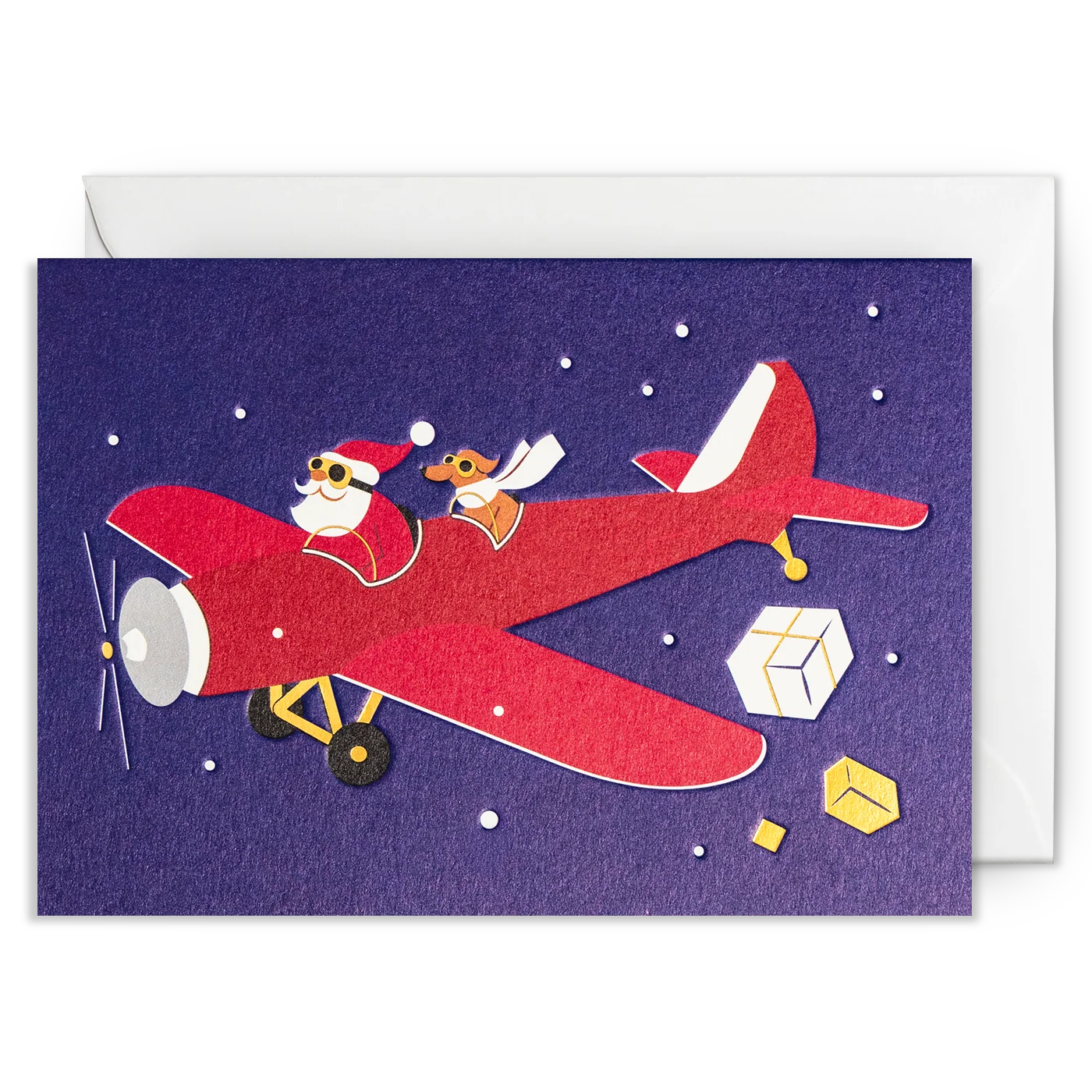 Santa’s Plane | Maya Stepien | Birthday Card