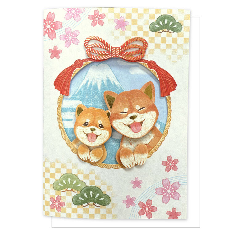 Shiba Cutout Greeting Card