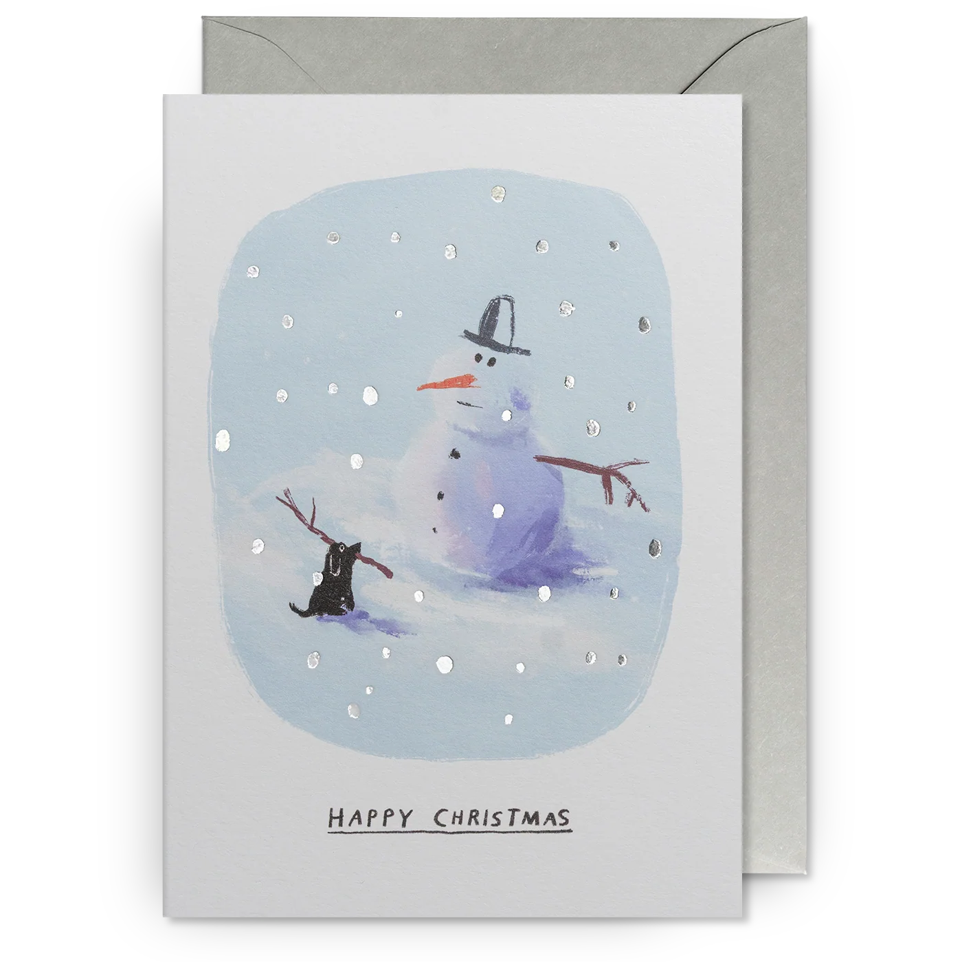 Snowman & Dog | John Bond | Christmas Card