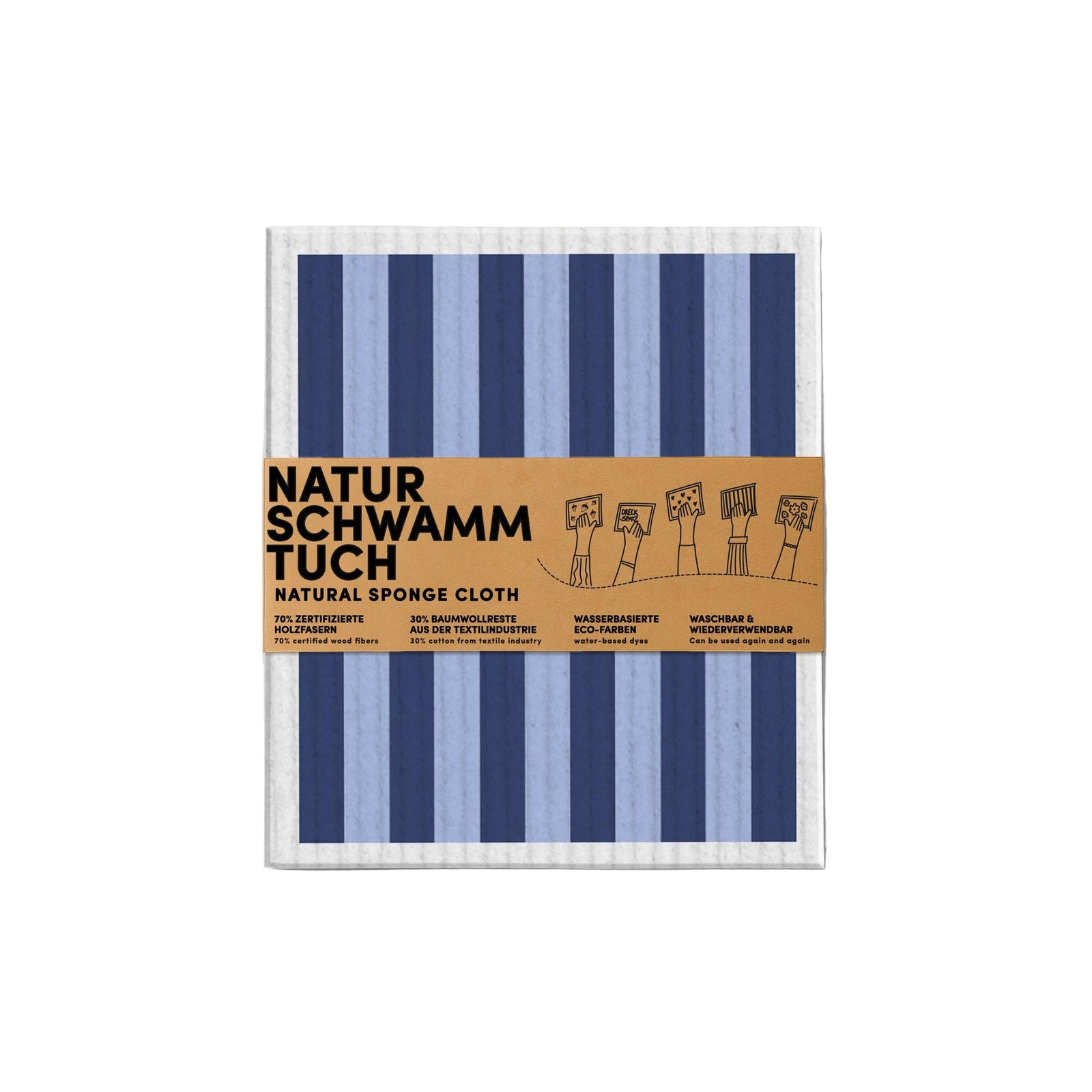 Sponge Cloth | Blue Stripes