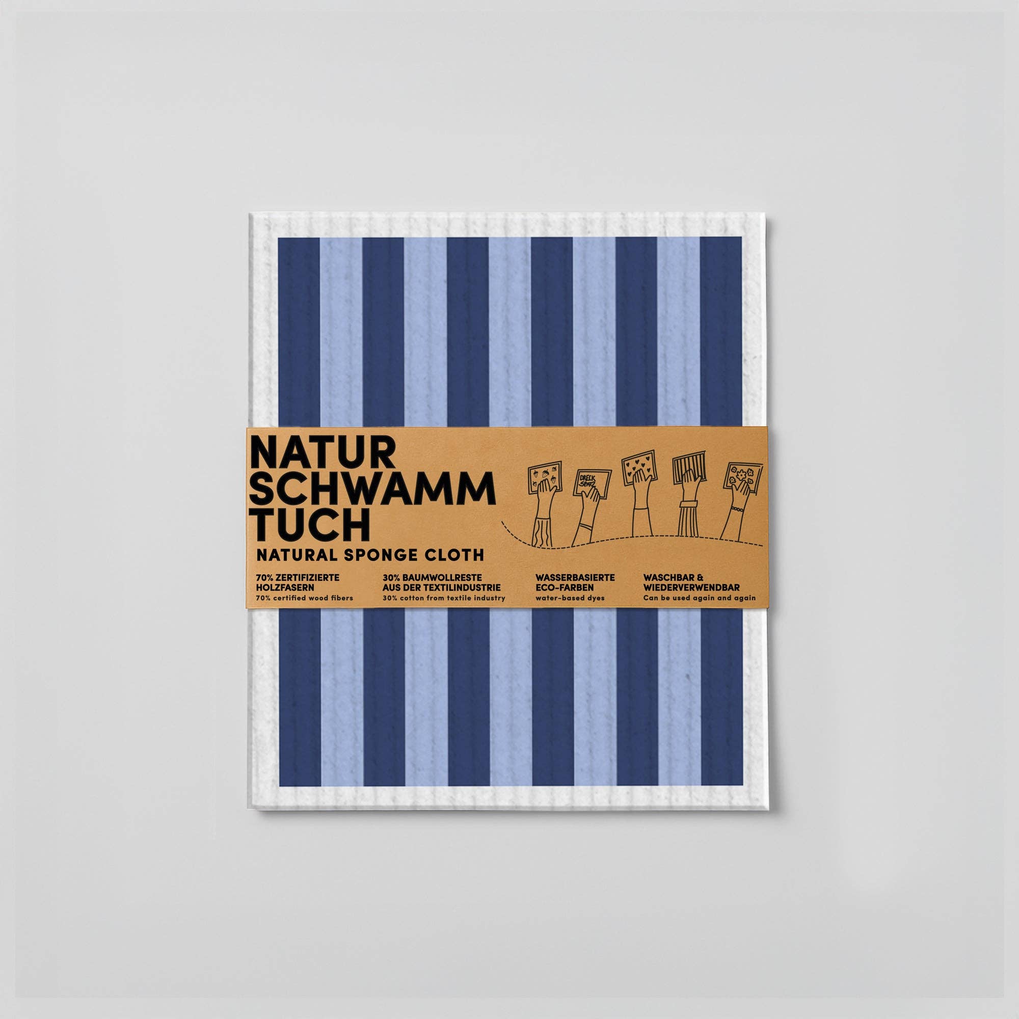 Sponge Cloth | Blue Stripes