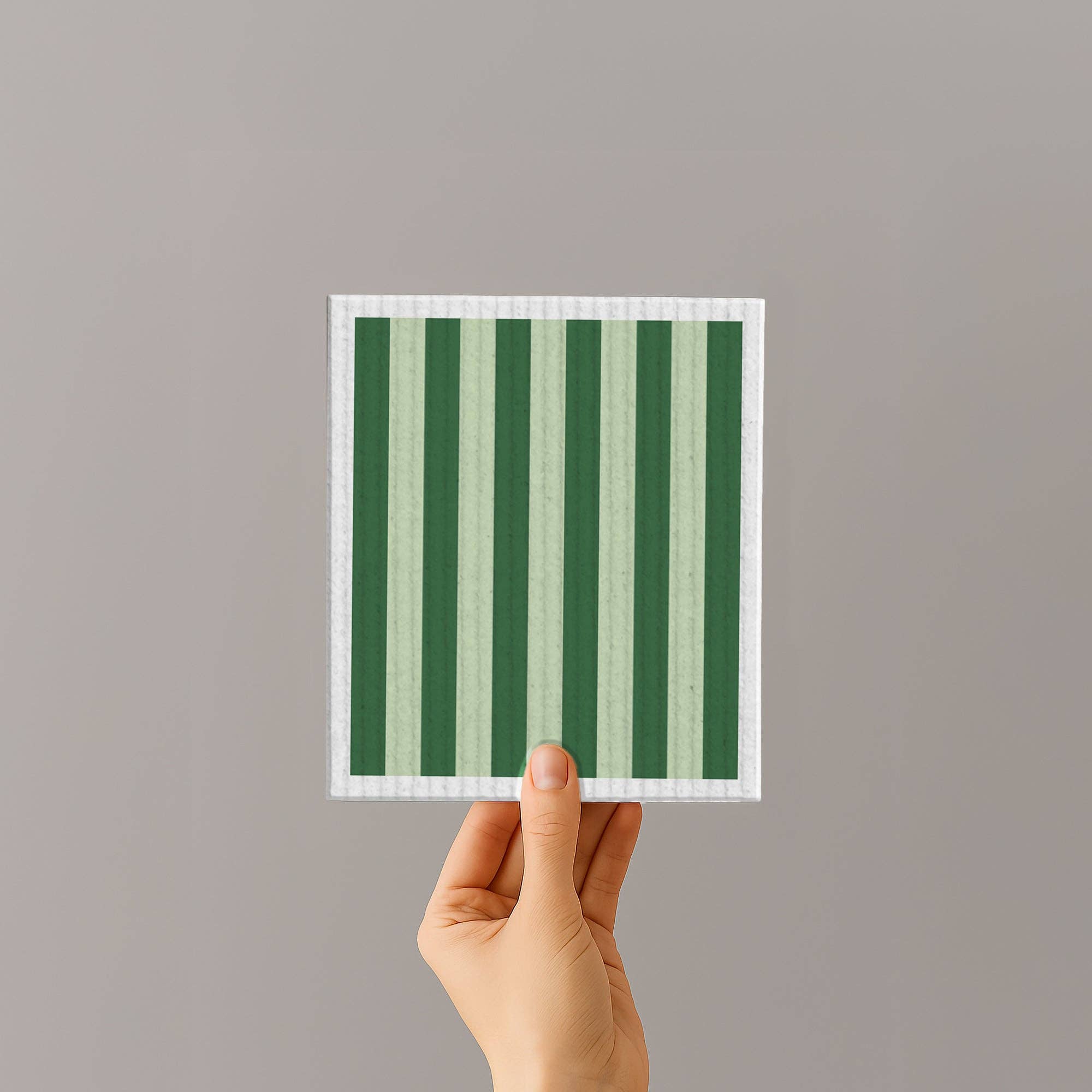 Sponge Cloth | Green Stripes