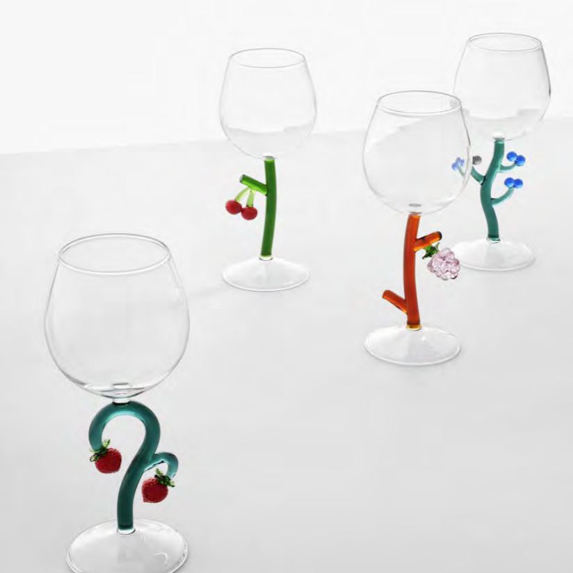 Stemmed Glass Raspberry