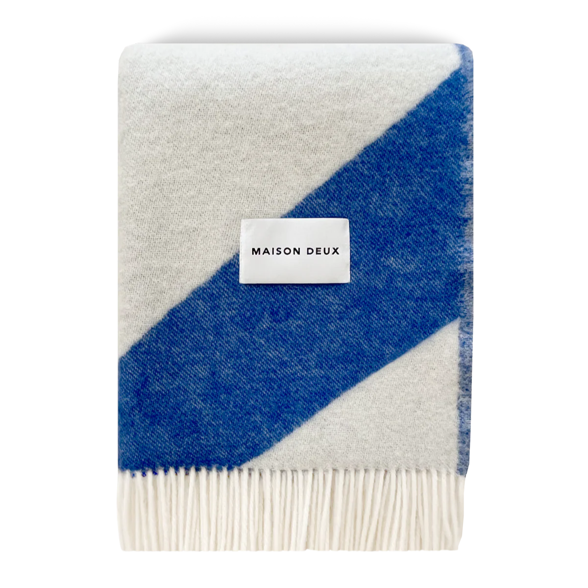 Swirl Blanket Cobalt Blue White