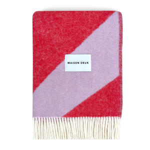 Swirl Blanket Lilac Scarlet