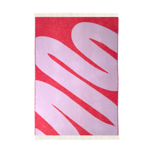 Swirl Blanket Lilac Scarlet