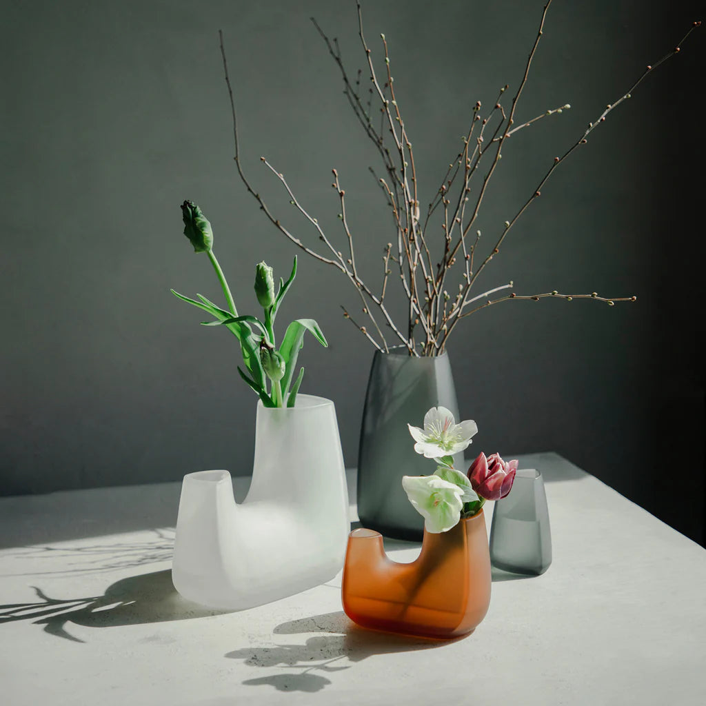 TRE Vase | Amber | 140x80x110mm