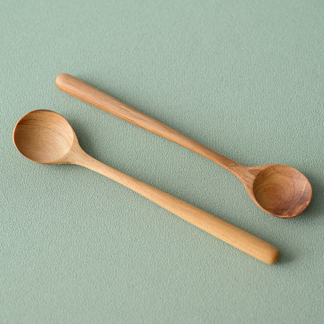 Teak Wood Dessert Spoon 1