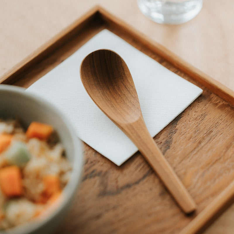 Teak Wood Soup Spoon
