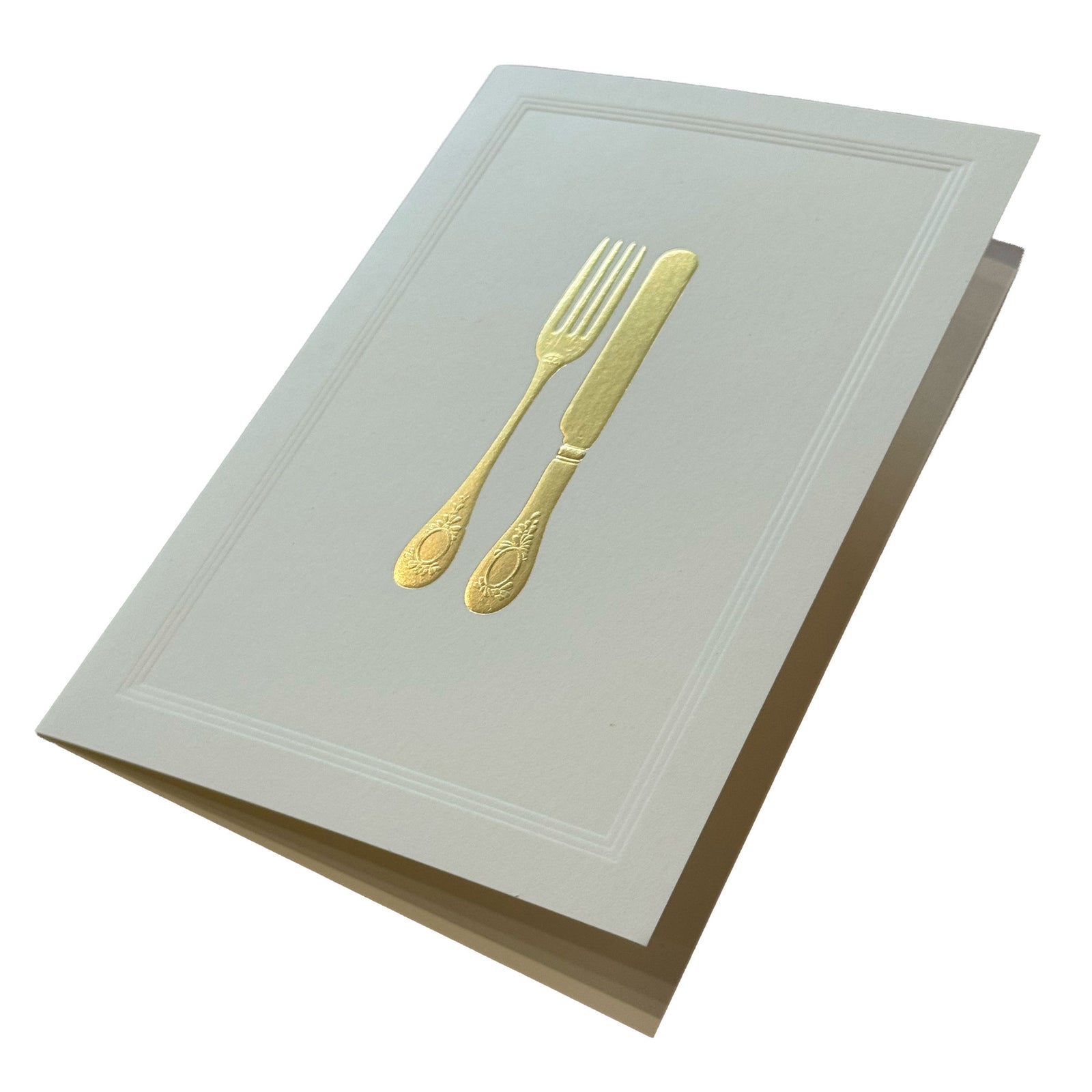 The Art of Table Menu Cards | Set of 6 | Gold Beige