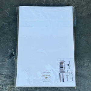 The Art of Table Menu Cards | Set of 6 | Red White