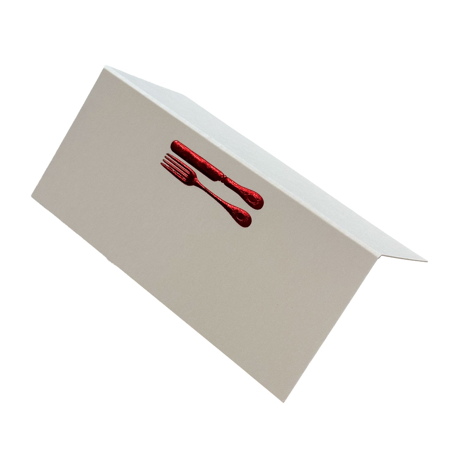 The Art of Table Place Cards | Set of 6 | Red White