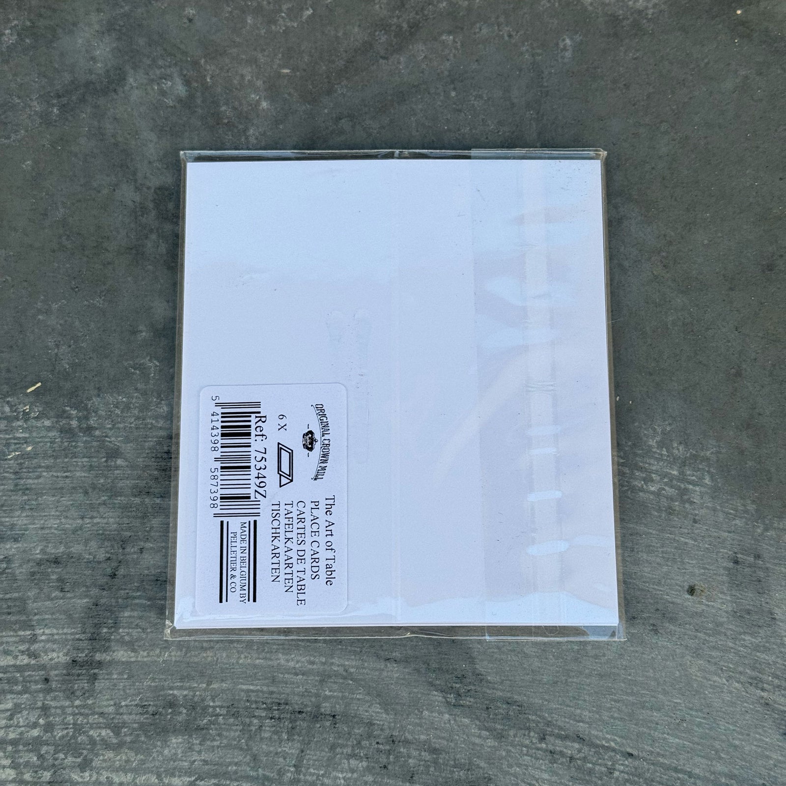 The Art of Table Place Cards | Set of 6 | Red White