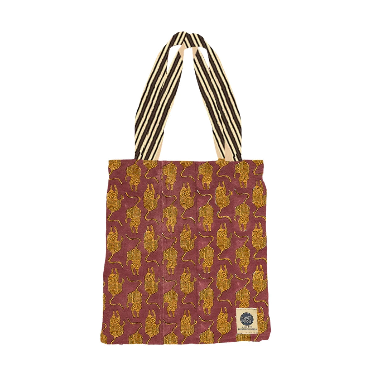 Tiger Mini Tote Bag | Hand Block Printed