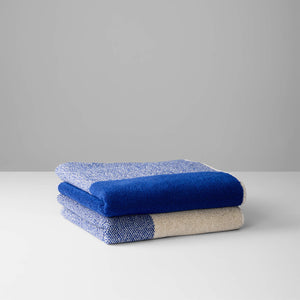 Towel Set 2 pcs. | Cobalt Blue Ecru