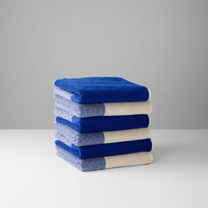 Towel Set 2 pcs. | Cobalt Blue Ecru