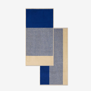 Towel Set 2 pcs. | Cobalt Blue Ecru