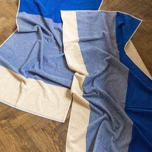 Towel Set 2 pcs. | Cobalt Blue Ecru