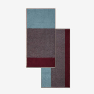 Towel Set 2 pcs. | Sky Blue Bordeaux