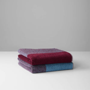 Towel Set 2 pcs. | Sky Blue Bordeaux styling