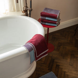 Towel Set 2 pcs. | Sky Blue Bordeaux styling
