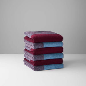Towel Set 2 pcs. | Sky Blue Bordeaux styling