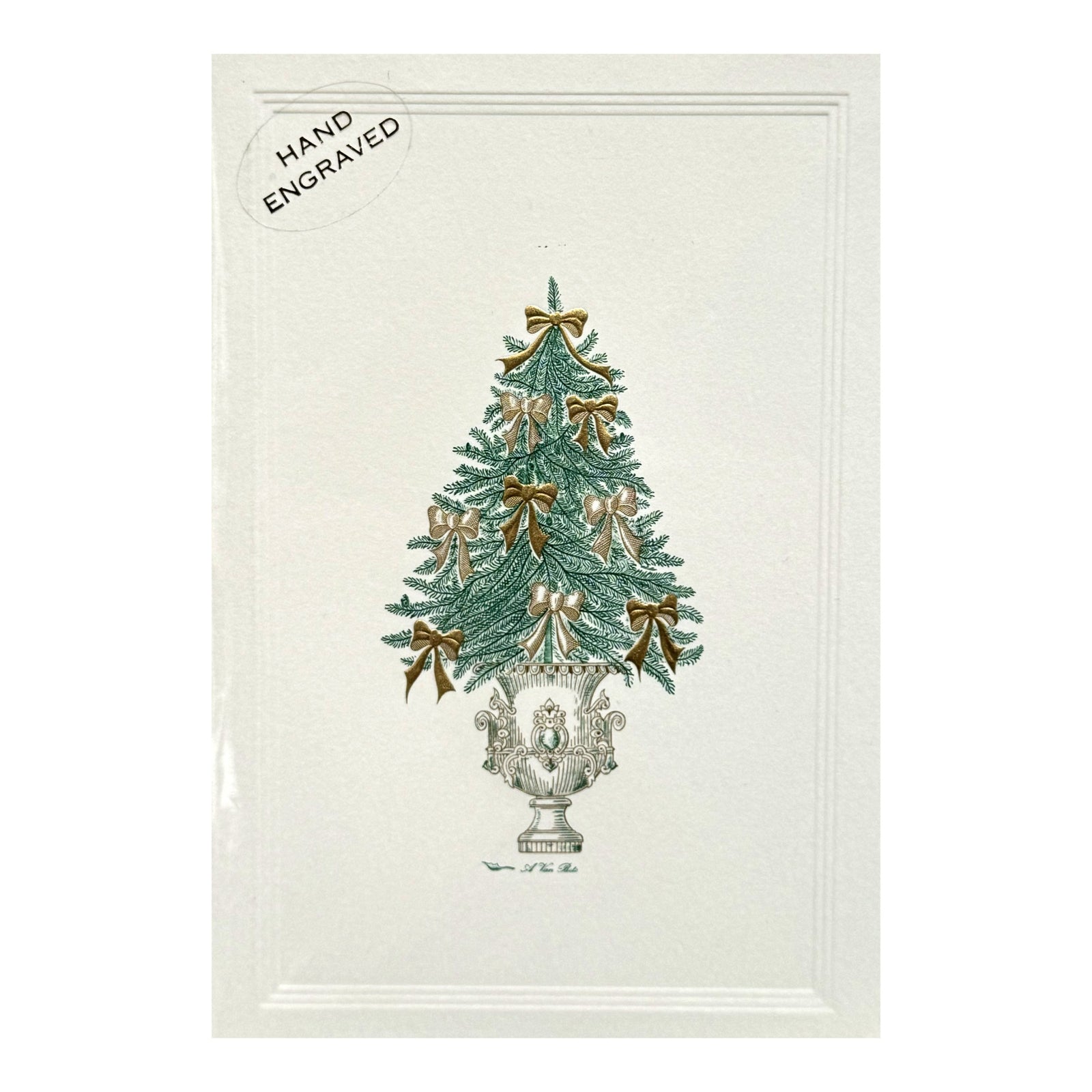 Tree With Bows Christmas Card