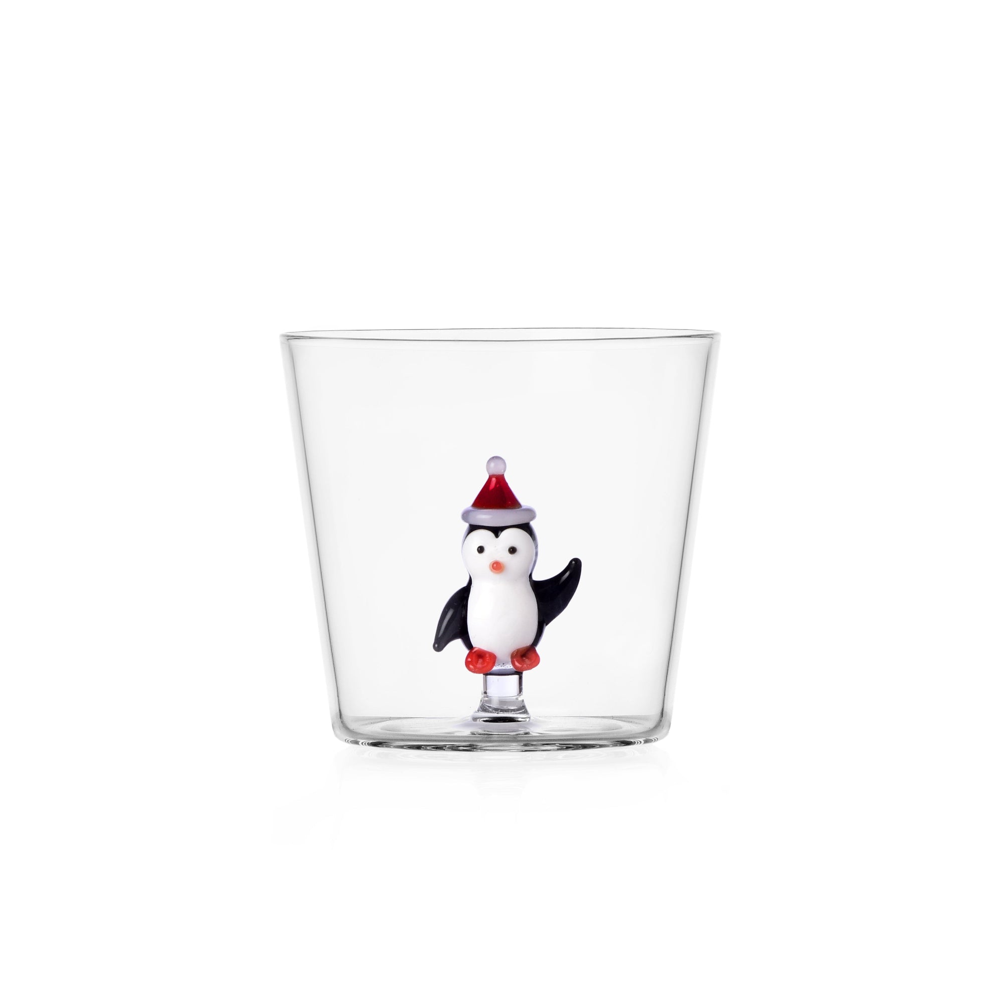 Tumbler Penguin with Christmas Hat