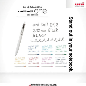 Uniball One Gel Ink Ballpoint Pen 0.38mm 8-Colour Set