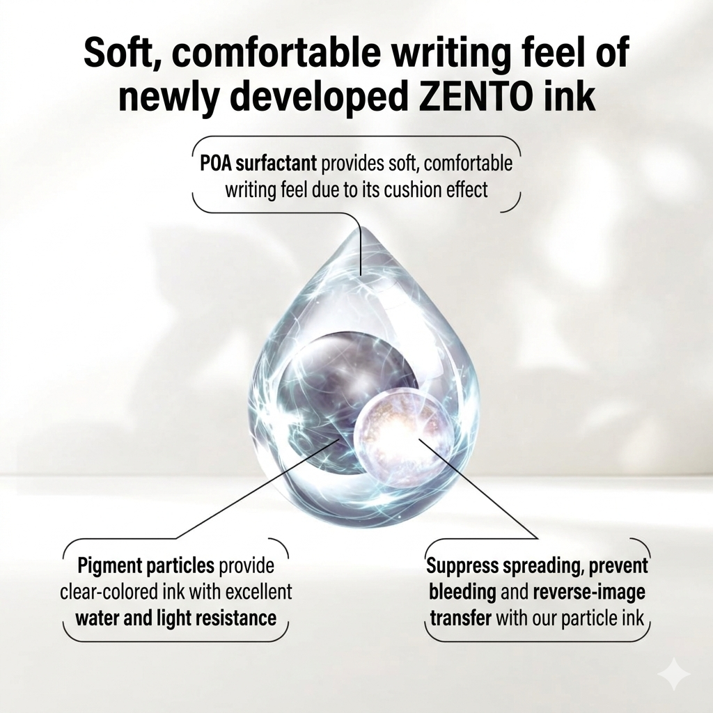 Uniball ZENTO Standard Model Ballpoint Pen | 0.5mm