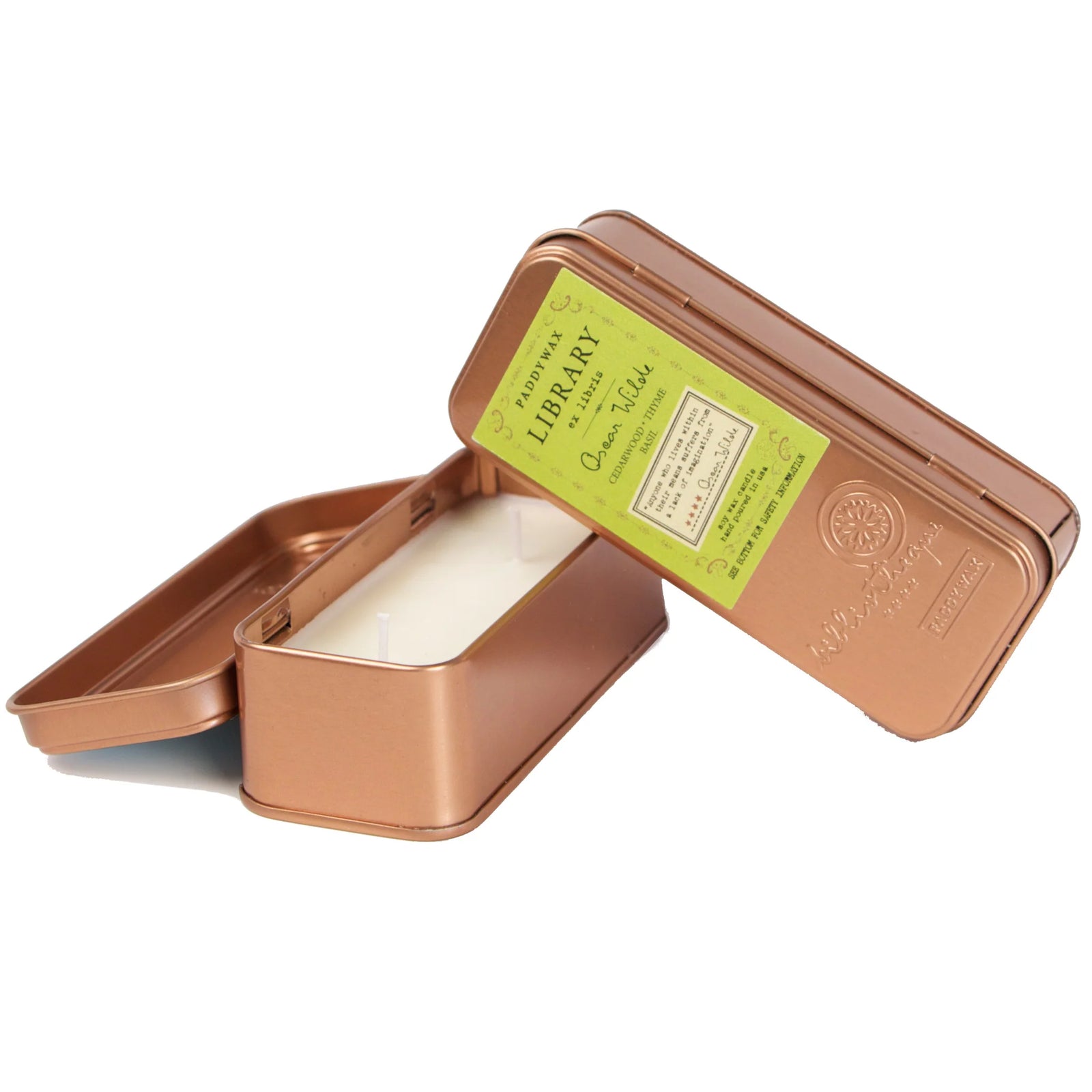 Library Scented Candle Tin | Oscar Wilde