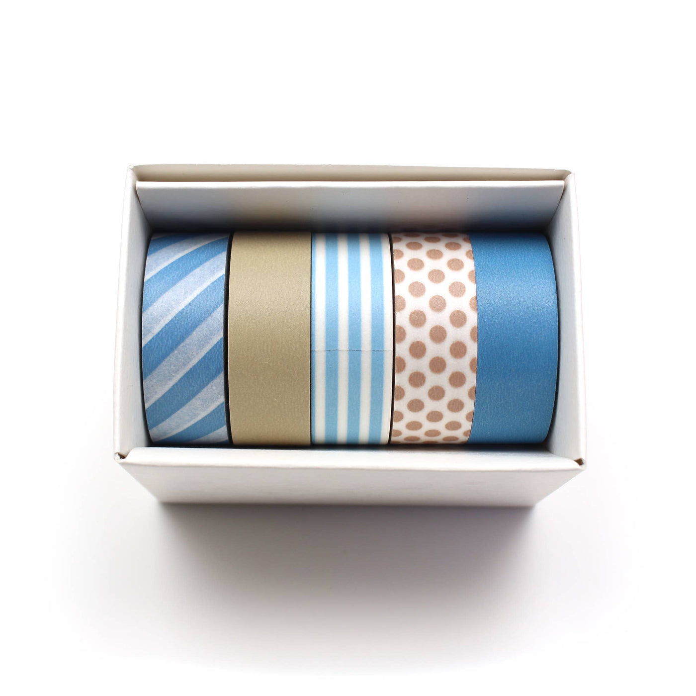 Washi Tape Gift Box | 5 Blue Gold Colours