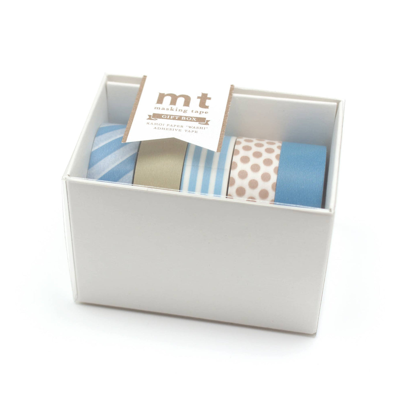 Washi Tape Gift Box | 5 Blue Gold Colours