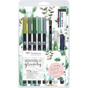 Watercoloring Set | Greenery