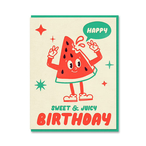Watermelon Birthday Card | The Toonies