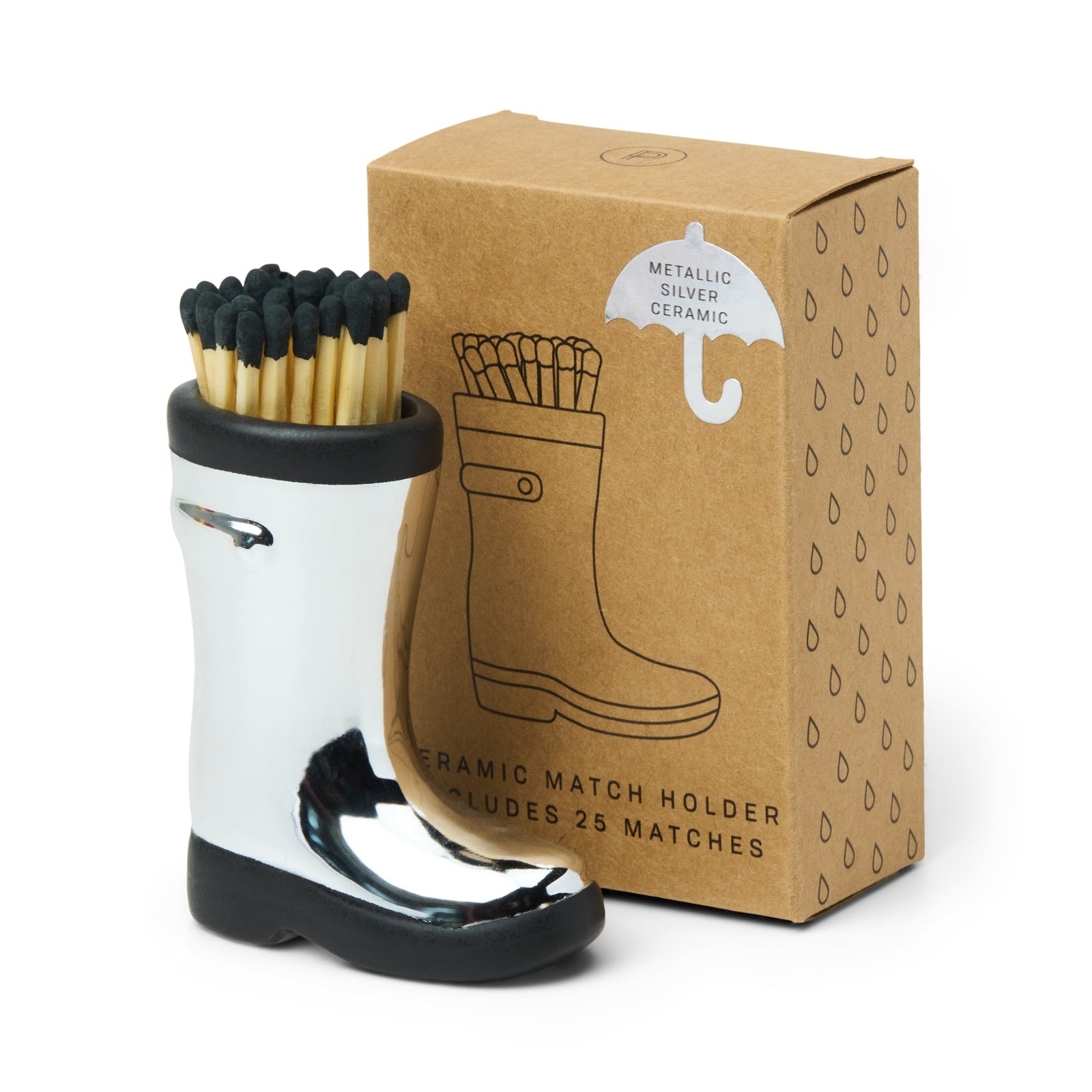 Wellington Boot Matches | Silver