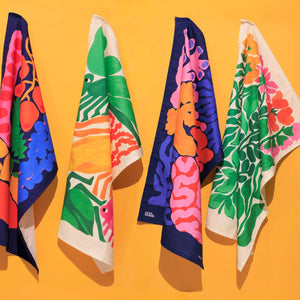 Wildflower Regeneration Tea Towel by Liv Lee