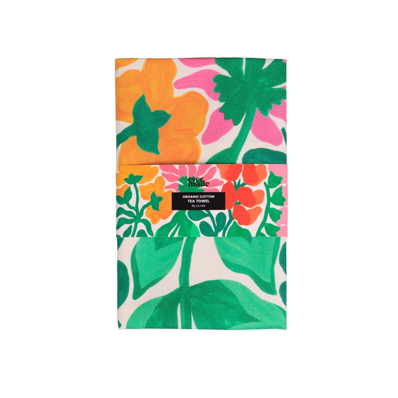 Wildflower Regeneration Tea Towel by Liv Lee