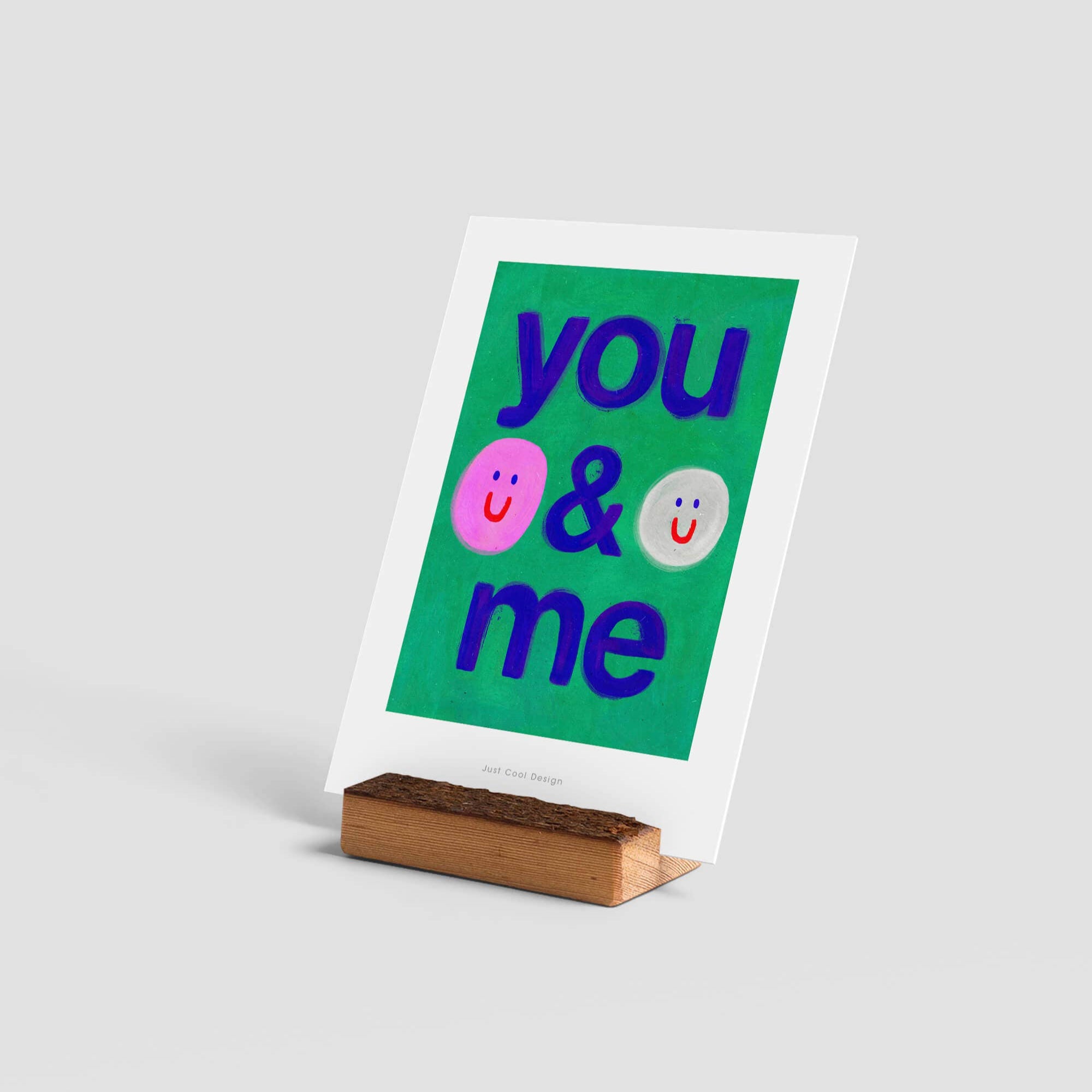 You & Me Mini Art Print | Valentine's Card