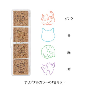 Yuru Log Paintable Stamp Pre-Inked | Cat