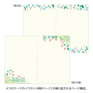 Yuru Log Vol. 3 Notebook B6 | Floral