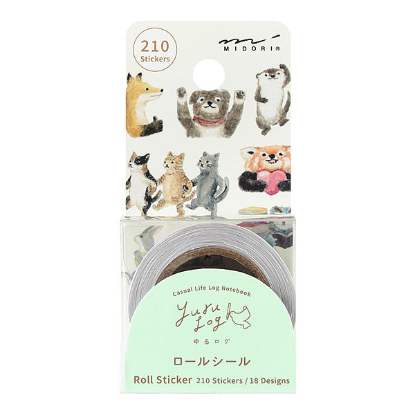 Yuru Log Vol. 3 Roll Sticker Animal Emotions